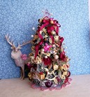 Dollhouse Victorian Artisan Miniature Christmas Tree  Musical Themecranberryooak