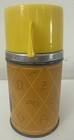 Vintage Wrangler Aladdin Thermos Yellow Cup Cowboy Horse Red Stopper 1950s