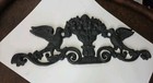 Iron Architectural Pediment Harvest Bouquet Vintage 16 Lbs Reproduction 28   11  