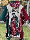 Our Lady Of Guadalupe Alpaca Poncho unisex  One Size  Lightweight  Very Soft 