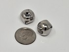 Lot Of 100 Metallic Silver Shiny Metal Jingle Bells Small 13mm Christmas Crafts