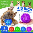 12 Pack 4 5    Heavy Duty Squeaky Dog Balls For Medium Large Dogs Large Spiky