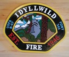 Fire Department Idyllwild 3d Routed Carved Wood Patch Plaque Sign Custom Carved