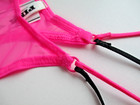 Victoria s Secret Pink Strappy Micro Thong Panty Vs Pink Mesh Black S M L Xl Nwt