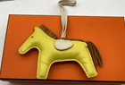 Hermes Rodeo Horse Mm Bag Leather Charm Lime Sesame 14 5g