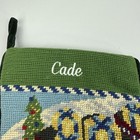 Lands  End Needlepoint Christmas Stocking Choo Choo Train    cade    
