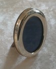 Vintage 800 German Silver Small Oval Photo Frame Signed 
