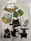 Black And White Cat Pin Collection  whole Lot 