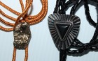 Southwestern 5 Fashion Costume Leather Bolo Tie Lot Ll18