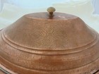 Domed Hammered Copper Serving Dish Meat Platter Antique Islamic Persian Ottoman