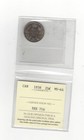 1858  Iccs Graded Canadian  20 Cent    ms-64  