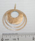Silpada Sterling Silver Hammered  perspectiva  Circle Pendant N1329