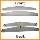 Chrome Mud Flap Plate Peterbilt Semi Truck 24  X 4  3 Stud 1 Pair Kenworth Volvo