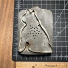 Vintage Sitting Cat Dog Animal Shaped Primitive Cookie Cutter Soldered Tin