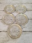 Vintage W s Blackinton Silver-plated And Glass Coaster Lot Of 5