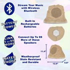 Theater Solutions Wireless 400w Rechargeable Bluetooth Rock 4 Speaker Set Sand