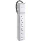 Belkin 6-outlet Home office Surge Protector With 6  Power Cord  White