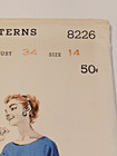Butterick 8226 Dress Full Skirt Sewing Pattern Ladies 14 Vtg Uc Empire Waist