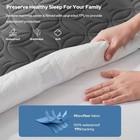 Bedlore Waterproof Mattress Protector  Queen Size Mattress Pad Noiseless With De