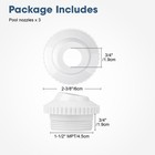 3x 1-1 2  Mpt Swimming Pool Spa 360   Return Jet Nozzles Eyeball Fit 3 4  Opening