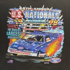 Jerzees T-shirt Mens Xl Black 1998 Nhra Us Nationals Drag Racing Vintage 90s