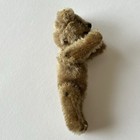 Antique Schuco Jointed Miniature Sweet Mohair Teddy Bear Wire Domed Metal Eyes