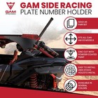 Gam Can Am Maverick X3 2017-25 Side Racing Number Plates Holder Pair Black Red