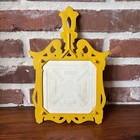 Vintage Yellow Cast-iron And Ceramic Trivet Made In Japan
