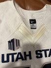 Utah State Aggies Game Worn Used White Nike Jersey