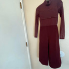 Weissman Balera Dance Costume Burgundy Culotte Unitard With Mesh Mj11187 Mc
