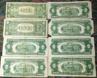 1953   1953a  2 Red Seal Star Notes Plus Six Other Notes
