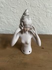 Half Doll  pin Cushion   Grey Haired Lady 3 5   