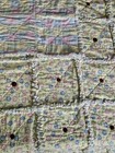 Throw-size Handmade Rag Quilt 55x52 