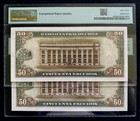Chile Sequential Set Of Two 50 Escudos 1962-75 Pmg 63 Epq Unc Banknotes