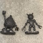 Vintage 1960s Lp Plastic Space Toy Alien Robot Spaceman Lunar Hong Kong Set Of 2