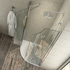 Ogomondo Semicircular Shower Enclosure Two Doors Crystal 8mm