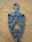 Rustic Vintage Cast Iron Trivet Footed 