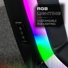 Floor Rocker Gaming Chair With Rgb Lighting Comfortable Playroom