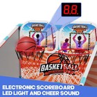 2-player Arcade Basketball Game Set upgraded Indoor Hoop With Medium  Orange