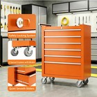 6 Drawer Heavy Duty Rolling Tool Chest  tool Storage Cabinet Toolbox Organizer