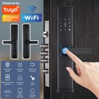 Electronic Smart Door Lock Tuya App Fingerprint Card Password Key Home Security