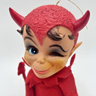 Vintage Kamar Little Winking Red Devil Knee Hugger Doll Elf 1968