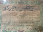 1921 Uss Arizona Shellback Certificate     Domain Of Neptunus Rex     Rare Pre   pearl