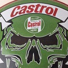 Vintage Castrol Sign - Racing Gas Skull Can Gas Porcelain Sign