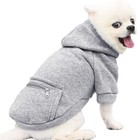 Pet Dog Cold Weather Coat With Pocket Winter Dog Hoodie Warm Puppy Clothes