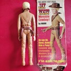 Vintage Jay West From Marx Johnny West Series Movable Cowboy 9  Figure W gear 