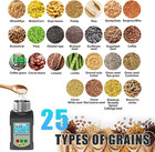 Grain Moisture Tester  High Precision Moisture   Temp Display For 25 Grains Incl