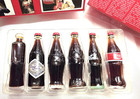 Coke Coca-cola Mini Contour Evolution Bottle Set 2002 Usa
