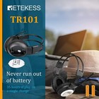 Retekess Tr101 Portable Fm Radio Headphones Headset Stereo Foldable Xmas Gifts