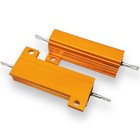 Us Stock 2pcs 3 Ohm 3 100w Watt Aluminum Housed Metal Case Wirewound Resistors